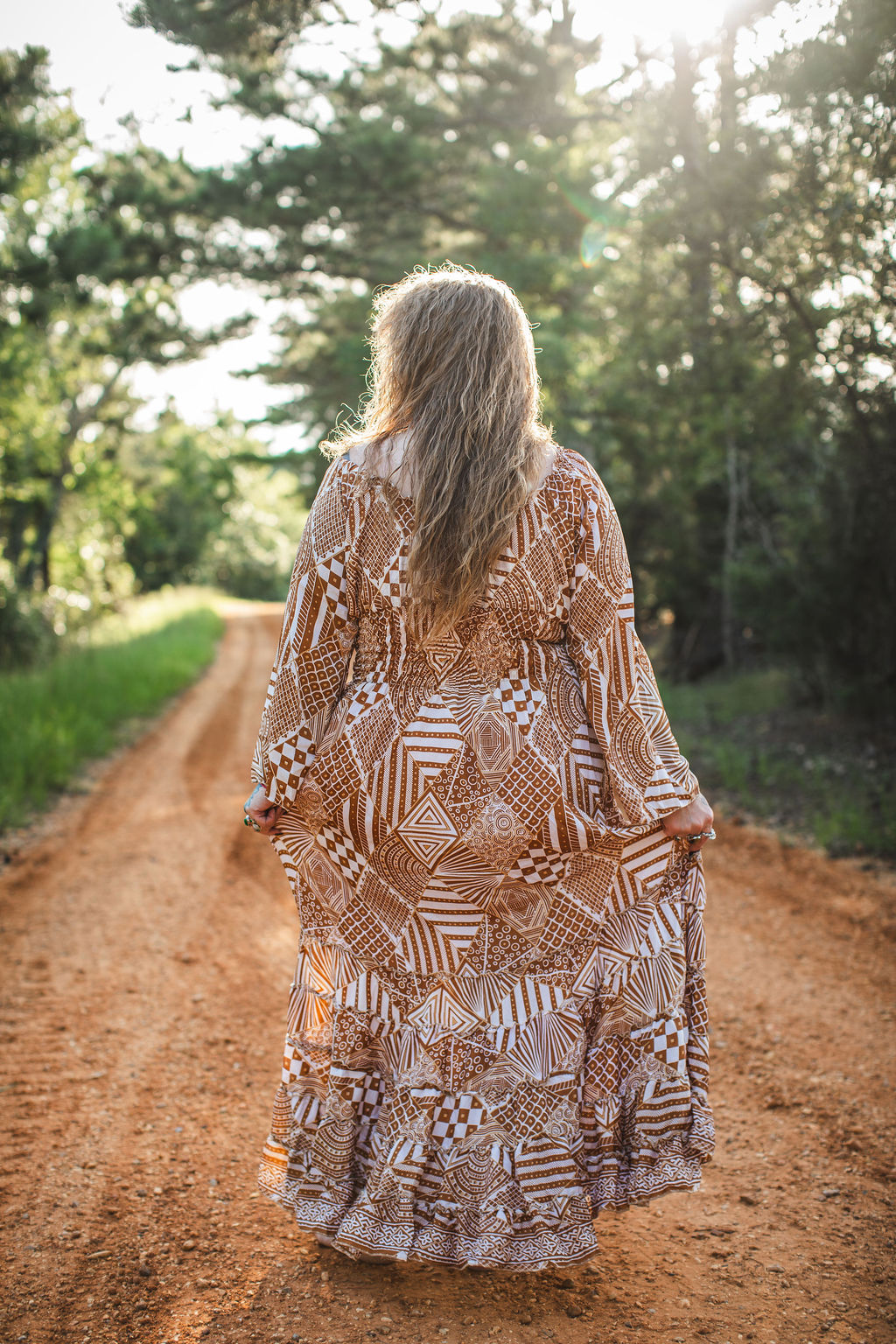 Desert Oracle Silk Maxi Dress
