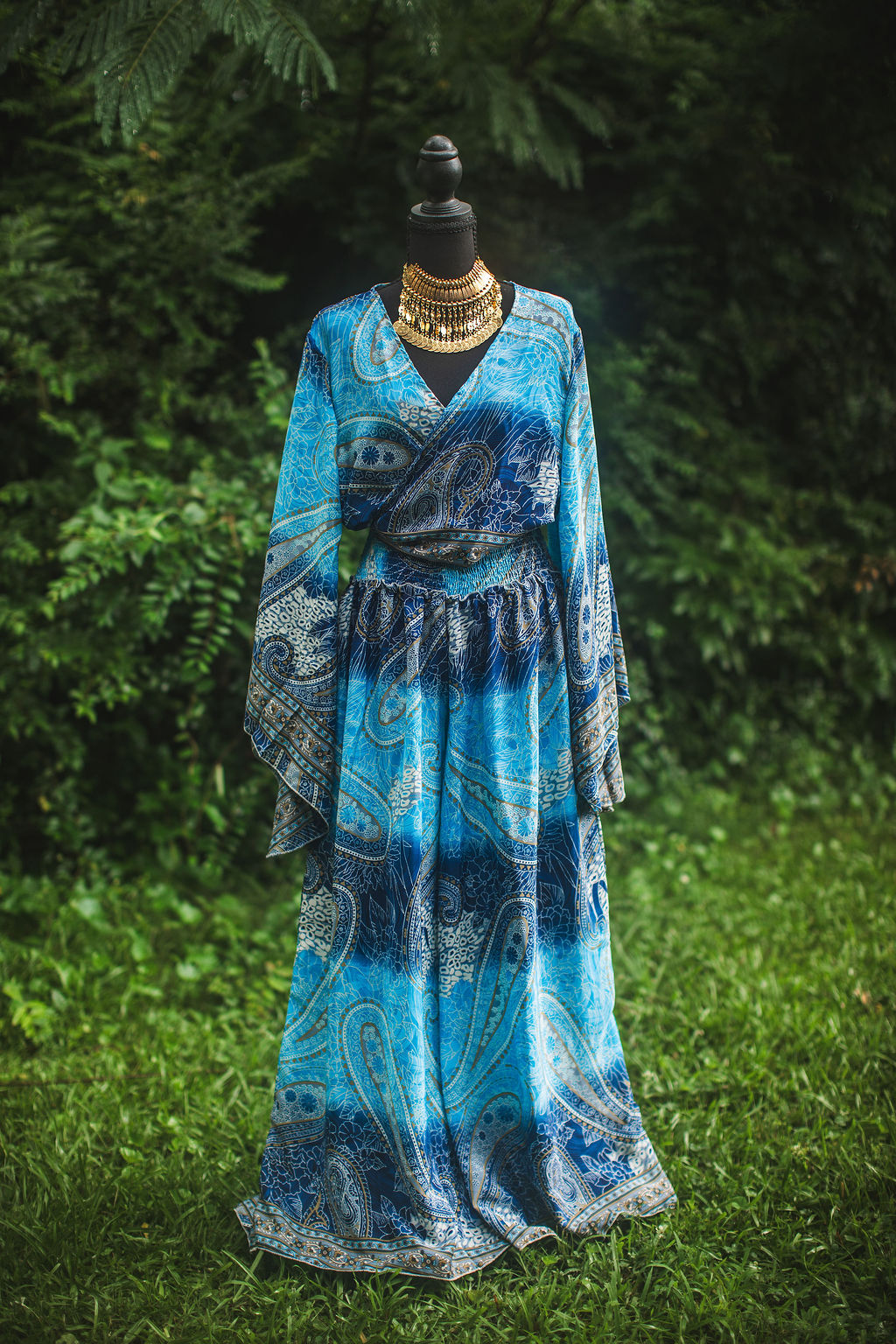 Ocean Oracle Silk Pants Set