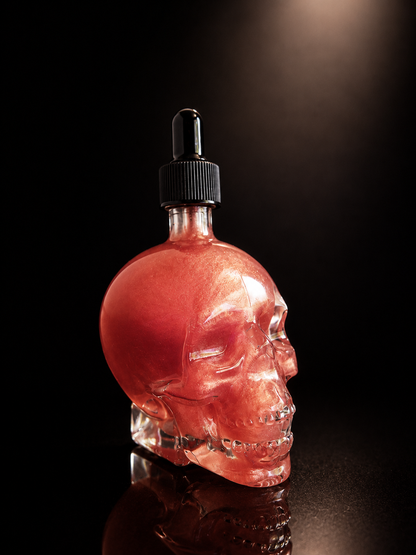 Enchanted Veil Luxury Body Oil – 3.4 oz Skull Dropper Bottle