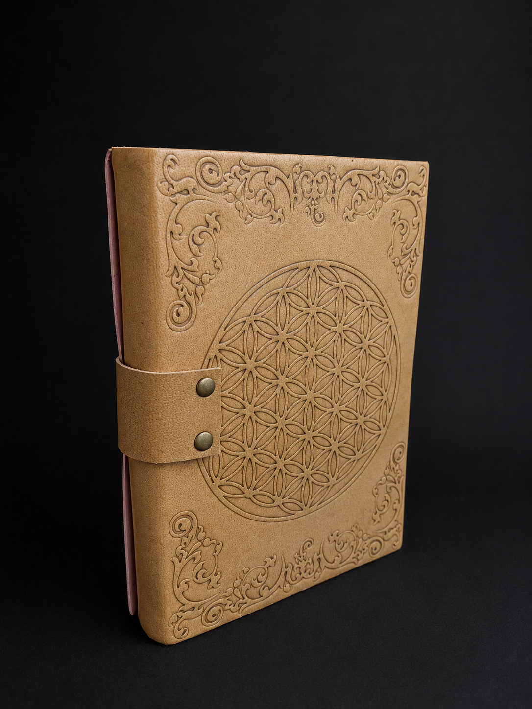 Flower of Life Leather Journal 5x7