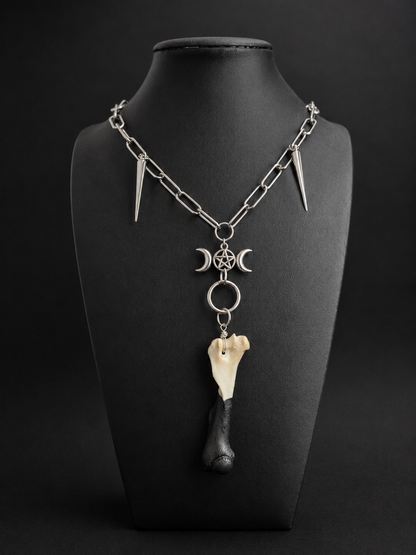 Bone Moon Relic Necklace