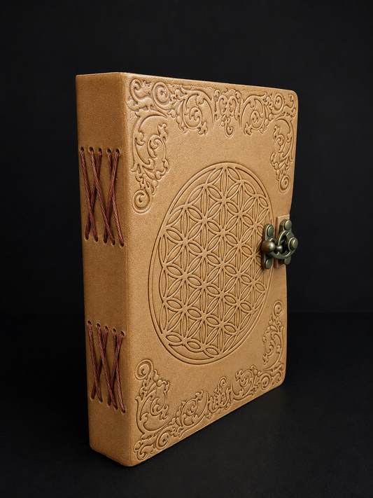 Flower of Life Leather Journal 5x7
