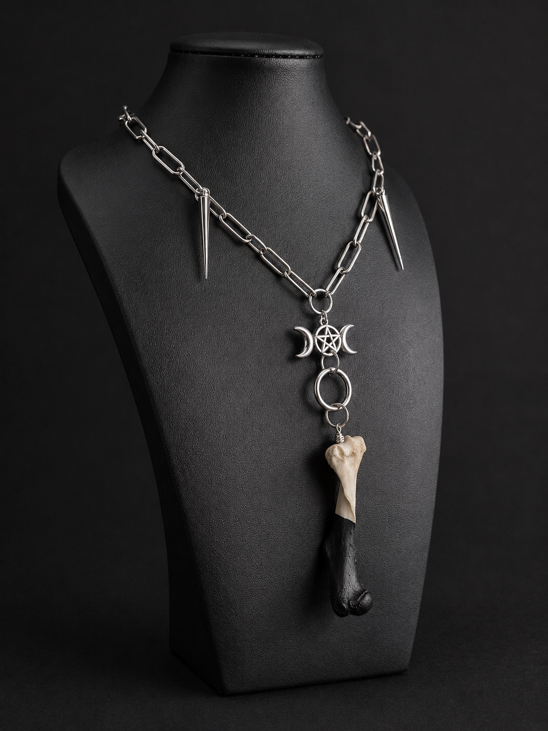 Bone Moon Relic Necklace
