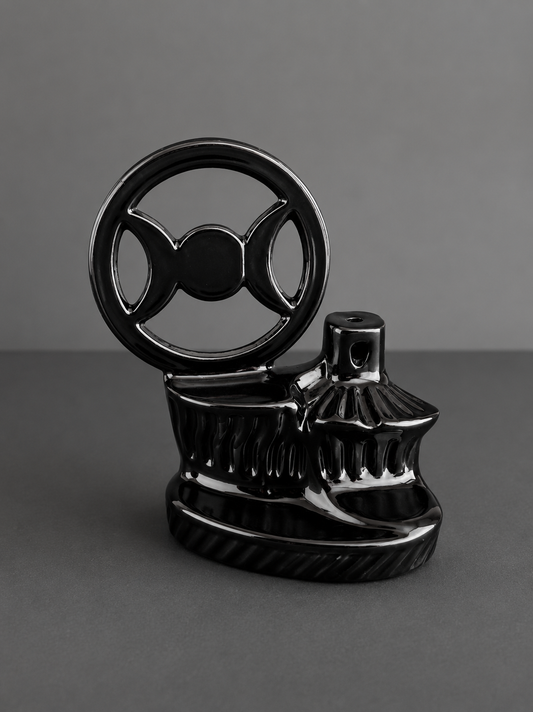 Triple Moon Backflow Incense Burner