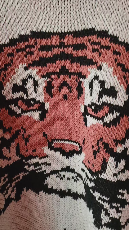 Tiger Face Oversized Sweater
