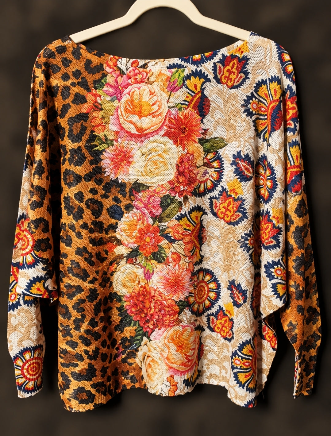 Italian Knit Printed Sweater
