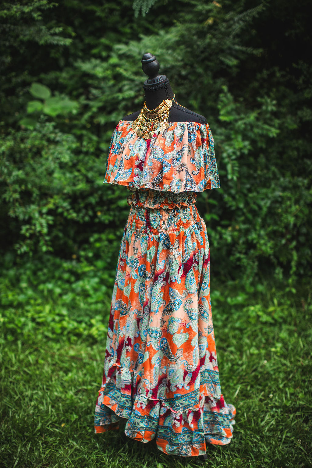 Sunfire Paisley Silk Two-Piece Set